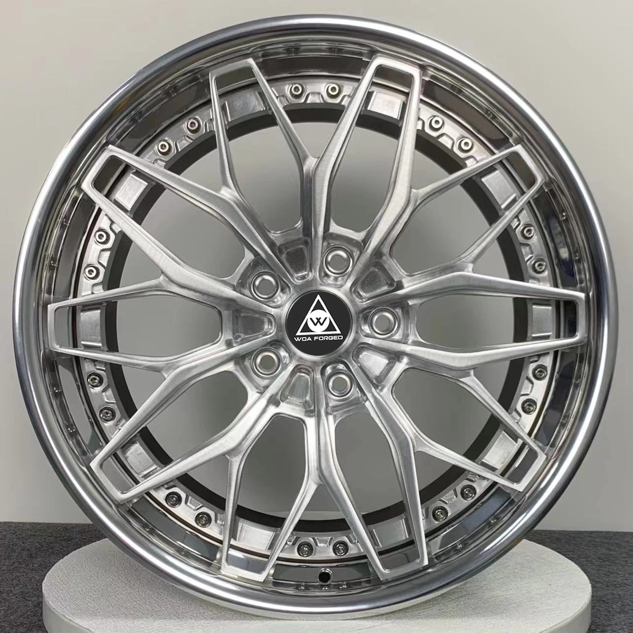 

High Performance Forged Single Multi-Spoke Hub 3-Piece Aluminum Car Wheels for 19 23 High Performance Flanged Passenger Cars