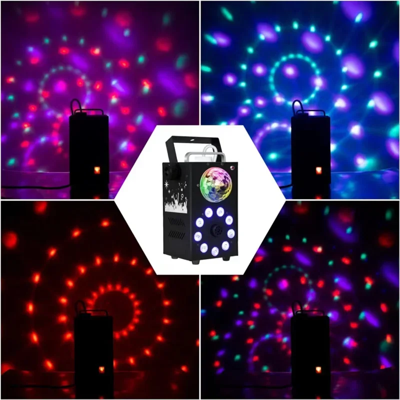 Pop 700W Remote Control Fog Machine With LED RGB 3in1 Fog Machine Stage Show Led Smoke Machine Disco DJ Party Club Bar Event Sho