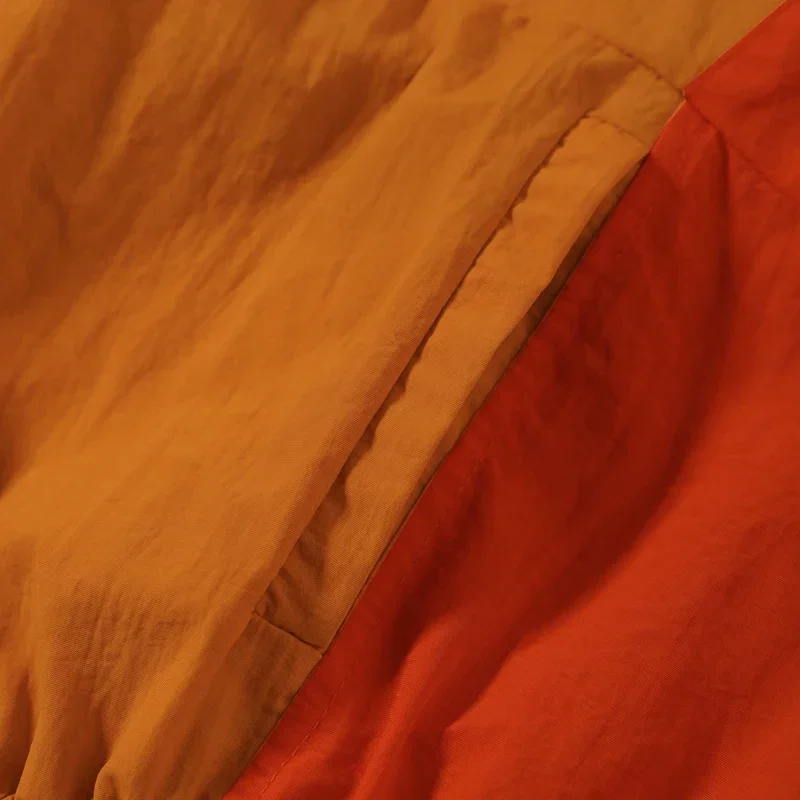 2026 Herbst Damenjacke mit Kontrastfarbenen Langen Ärmeln, Taschen und Knöpfen, Elegantes Damen-Oberteil, Modischer Pendler-Mantel für Frühling – Detail 7