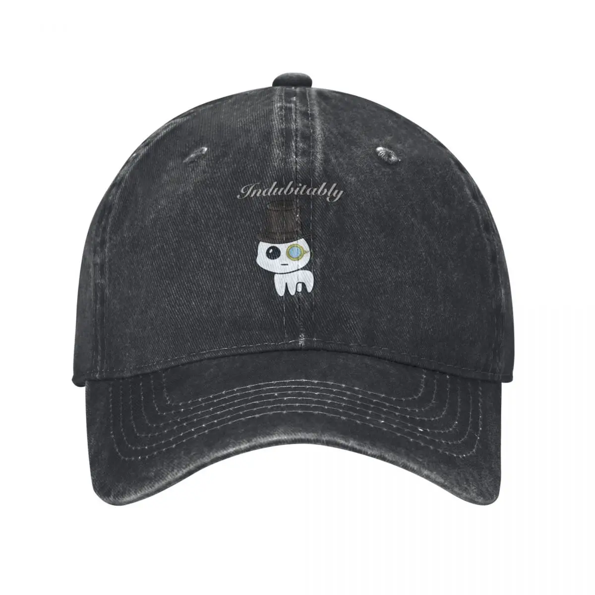 

Indubitably Autism Creature in a Top Hat with Monocle Baseball Cap Big Size Hat Snap Back Hat Hats Woman Men's