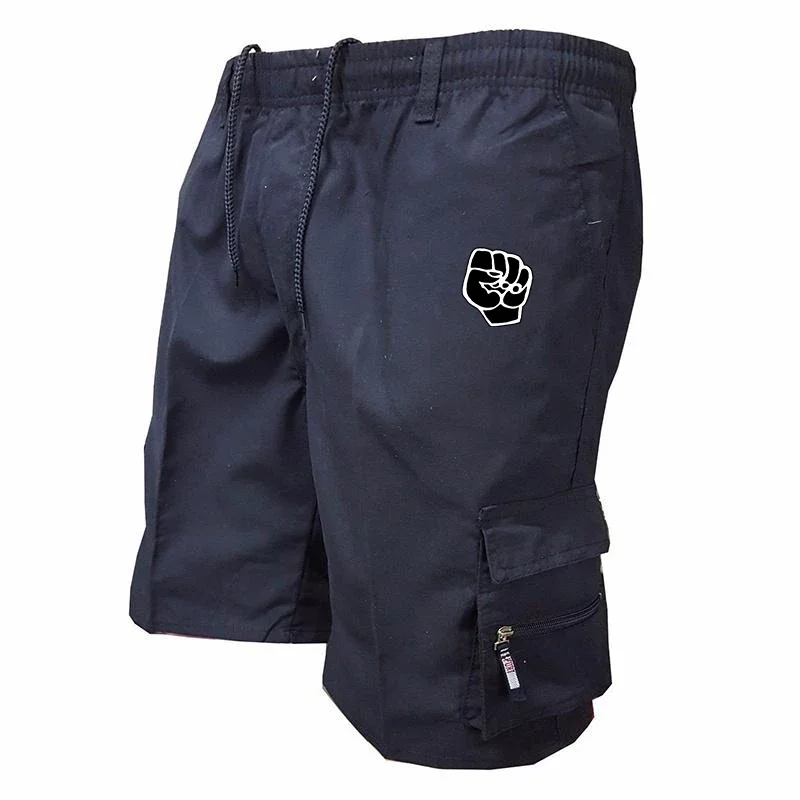 Calção de algodão de bolso múltiplo masculino, calça curta militar do exército, casual masculina ao ar livre, calça curta de alta qualidade, verão, venda quente