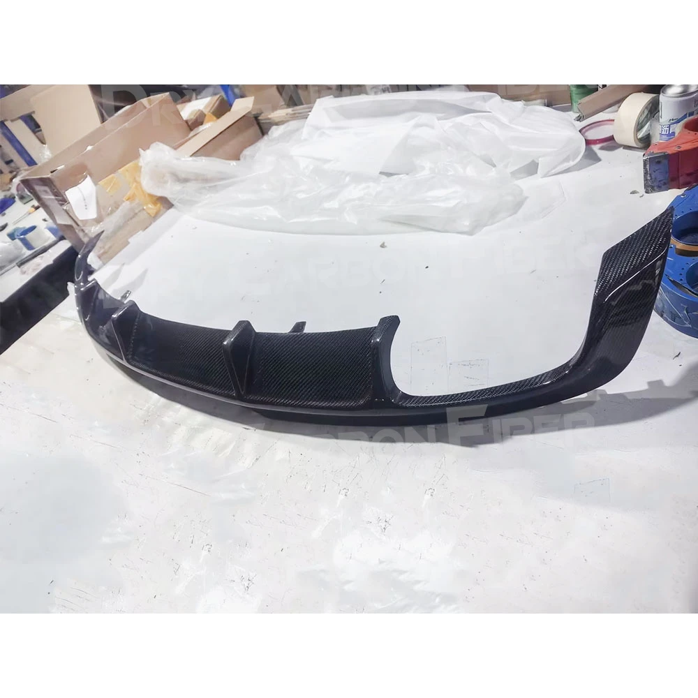 For Audi TT TTS 2008-2014 Real Carbon Fiber Car Rear Bumper Lip Diffuser Accessories Rear Diffuser FRP Car Modification Parts