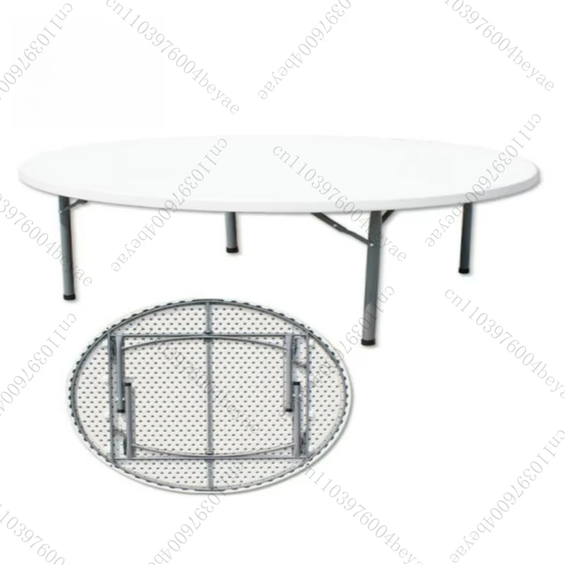 

Portable Durable 6ft 180cm General Size Plastic Round Circle Folding Banquet Table for Wedding Event Party