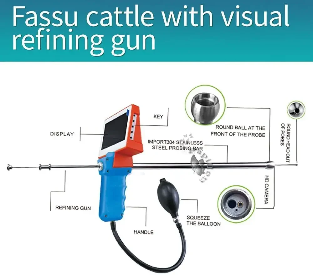 Imagem -04 - Cão Inseminação Artificial ai Gun Breeding Device Endoscópio Visual Ferramentas de Gravidez Artificial de Esperma Kit Veterinário