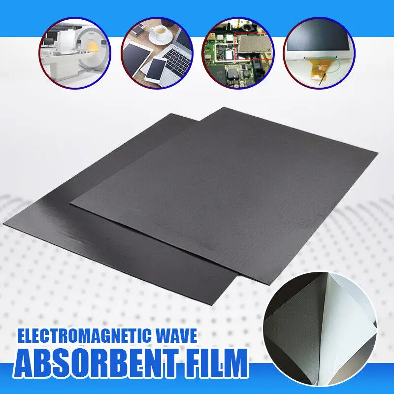 300x200mm Electromagnetic Shielding Wave Absorbing Flat Material EMI EMC Sheet Electromagnetic Wave Absorbing Film Materials