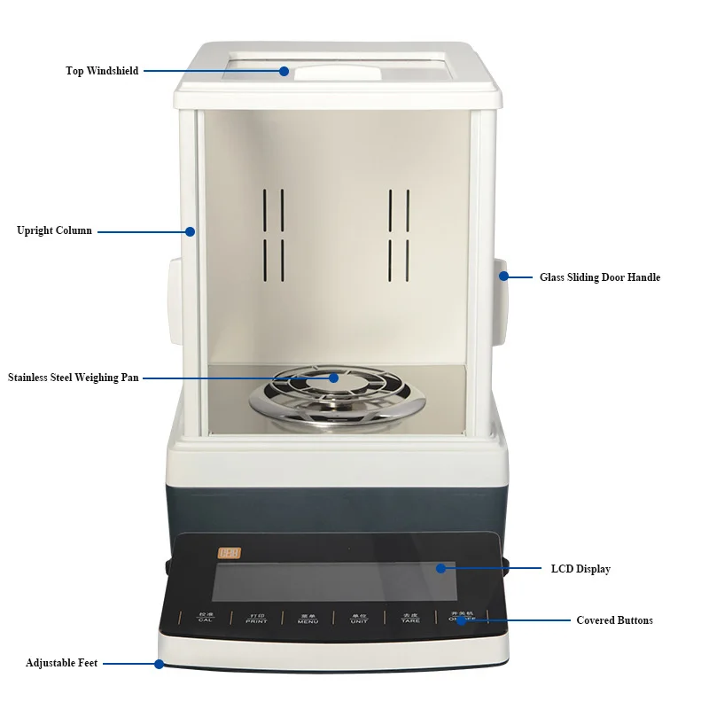 Internal Calibration 100g 120g 220g X 0.01mg Electronic Analytical Balance