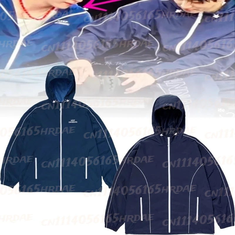 Picture 4: New Blue letter printed hooded zipper long sleeved jacke, men's women's outerwear, hat Vintage Washed Grey Hoodie and Pants Set