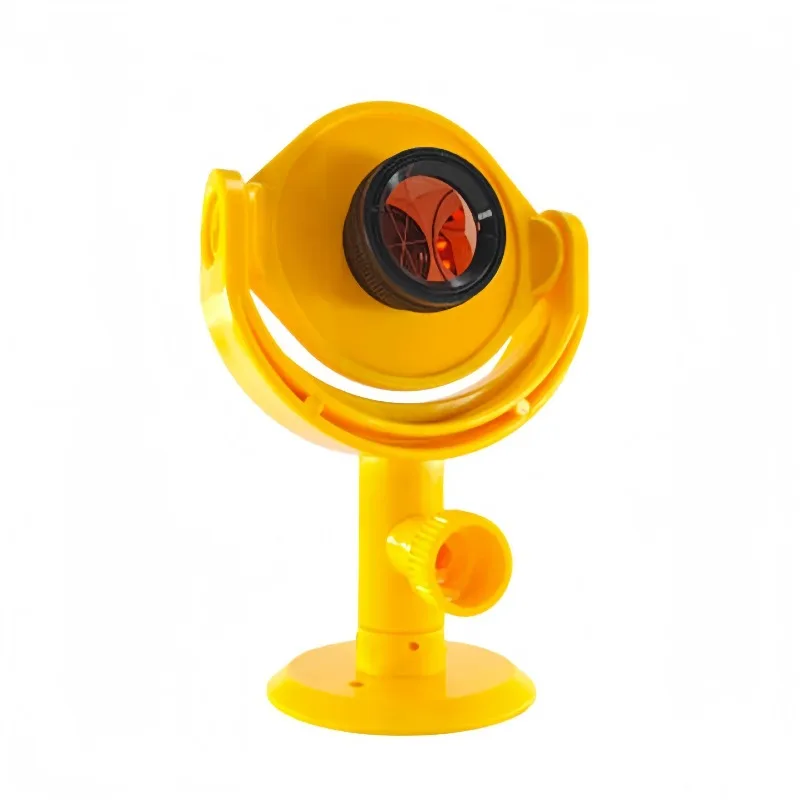 Mini109 Yellow 25mm Tilting Mini Prism, Prism Constant +17.5mm Reflector for Total Station Survey Monitoring Measurement
