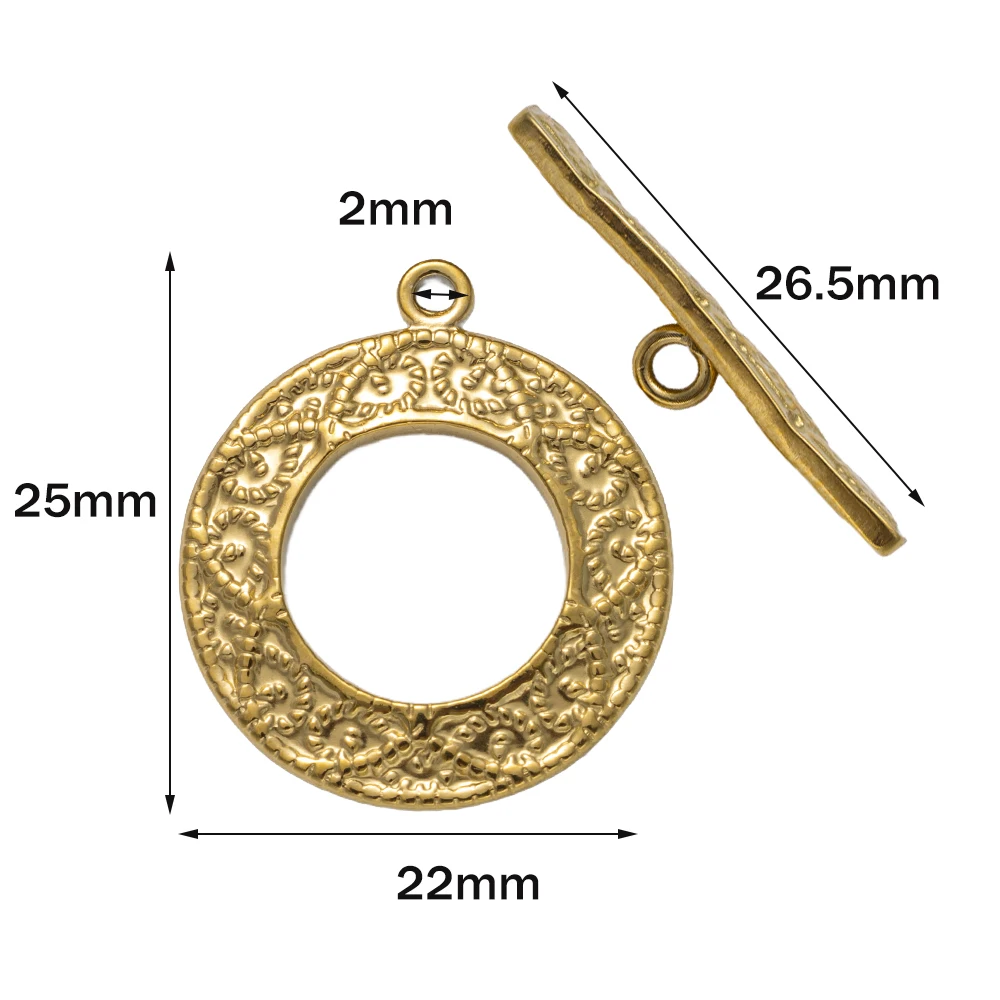 Variant: Gold Round22X25mm