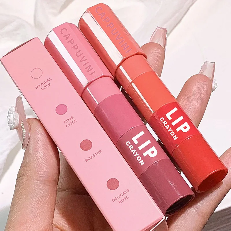 Multicolour 4 In 1 Matte Lipstick Nude Pink Red Lip Liner Pen Long Long Waterproof Crayon Lipstick Pencil Lips Makeup Cosmetic