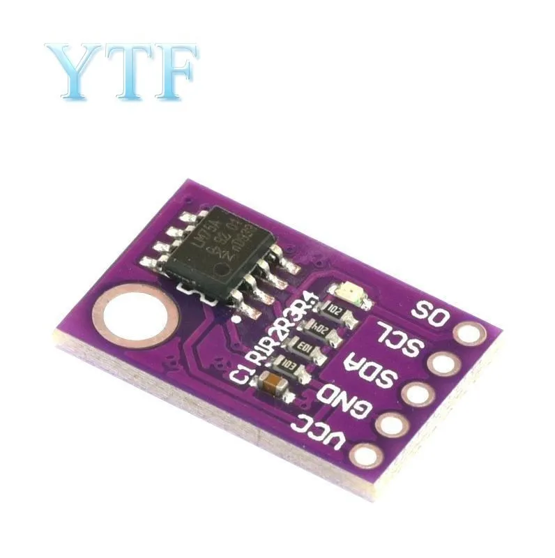 LM75 CJMCU-75 Temperature Sensor Module High Speed I2C IIC Interface High Precision Development Board For Arduino LM75A