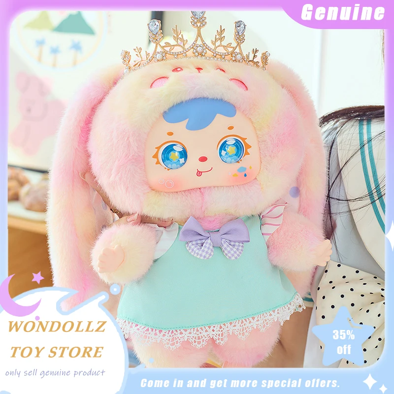 

Подлинная серия Samuel 400% V5 Crown Rabbit, слепая коробка Kawaii, большая плюшевая кукла, украшение для комнаты, компаньон для сна, модная игрушка, подарок для детей