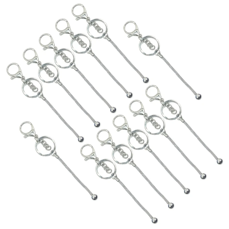 12 Count Silver Metal Rods Drops Fashion Accessory Supplies for Necklace and Earrings Designs Craft Jewelry Supplies NM