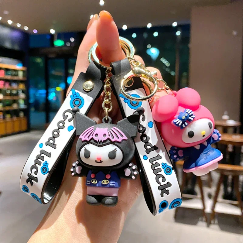 

Sanrio Hip-hop Clothing Keychain Student Schoolbag Pendant Doll Car Keychain Accessories Children's Party Surprise Gift