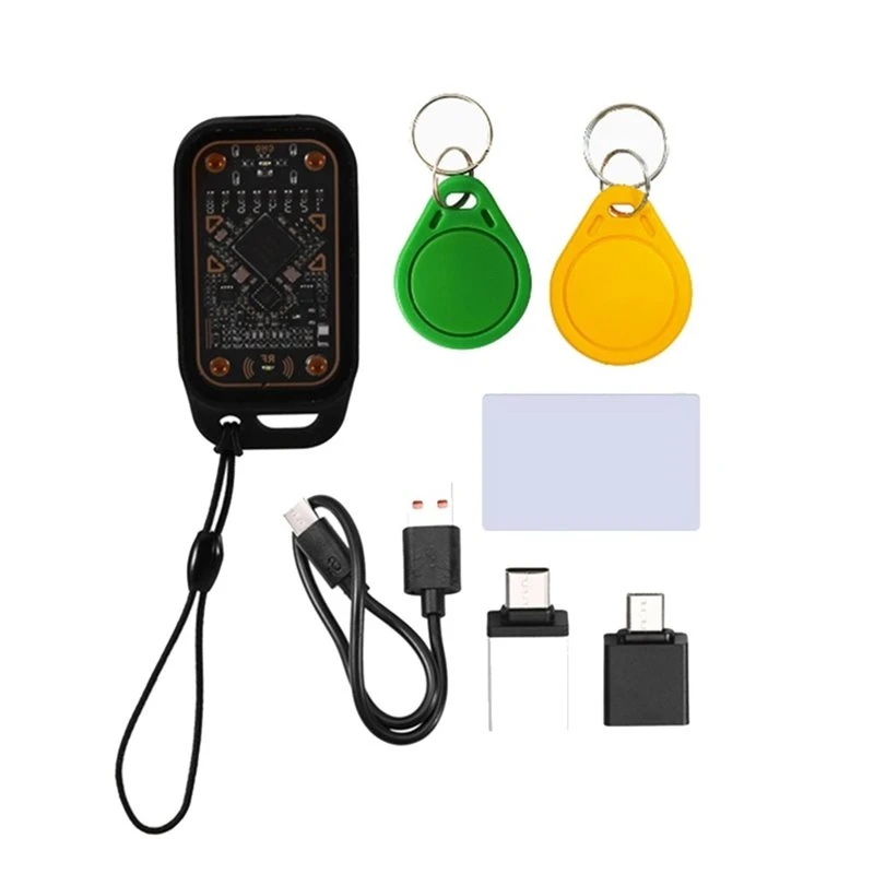 ABJF-Chameleon V3.0 1UID+ 1CUID Keychain RFID Smart Chip Reader NFC Copyer 1UID White Card IC ID Card Decode Reset Functionality