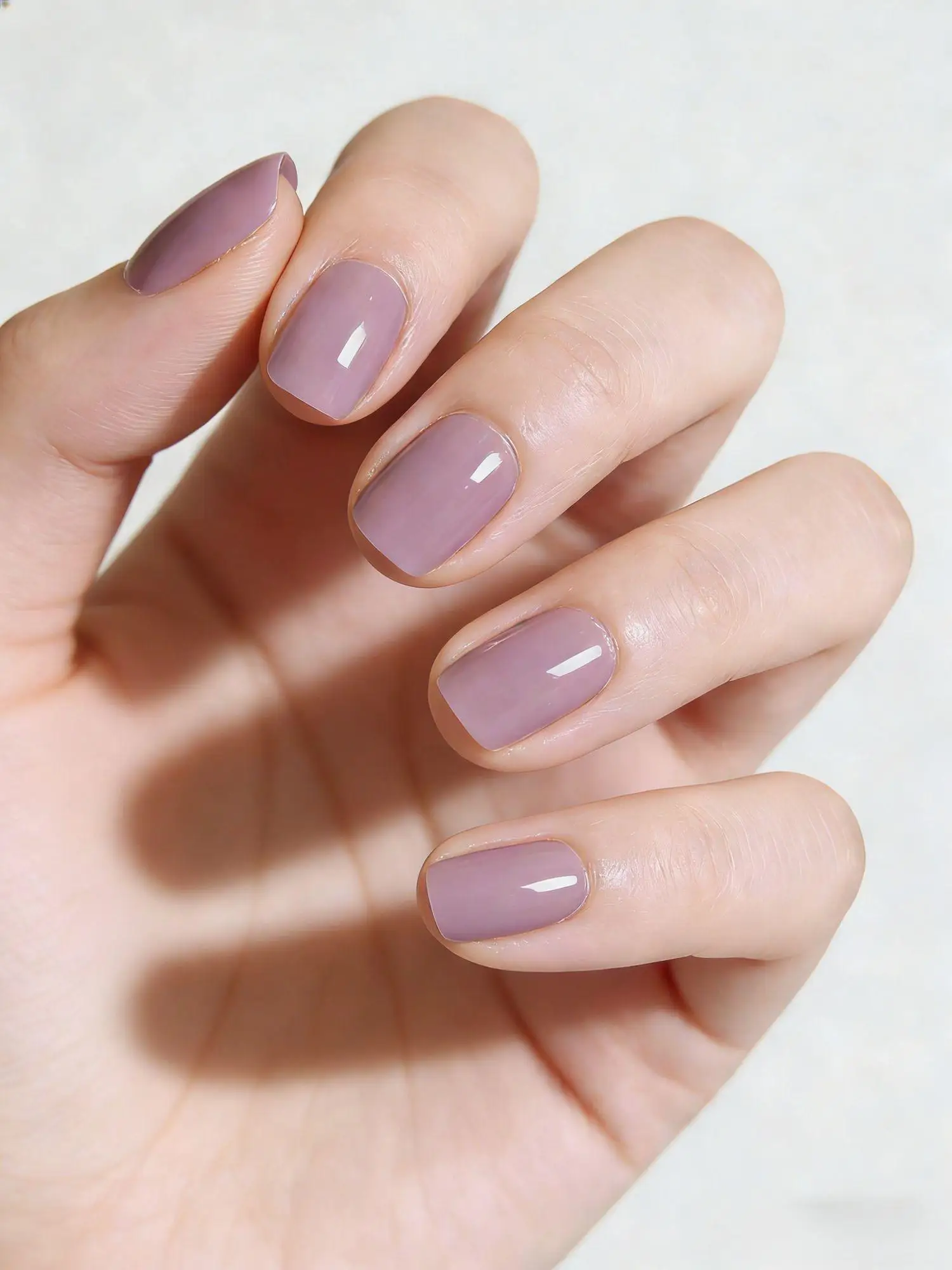 

24Pcs Short Taro purple Press on Nails Simple Ombre Spring False Nail for Sweet Sassy Women Girl Removable Wearable Nail Art