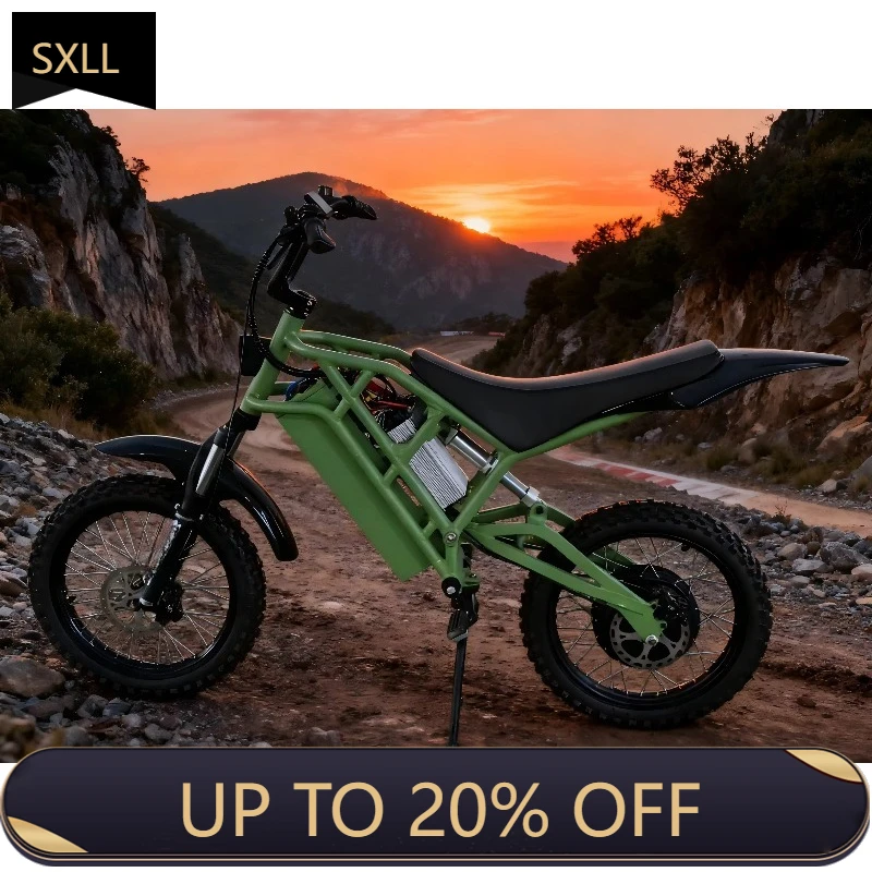 

Электрический горный велосипед SXLL Stealth Bomber высокой мощности 3000 Вт/5000 Вт/8000 Вт, 72 В, 25 Ач, для бездорожья