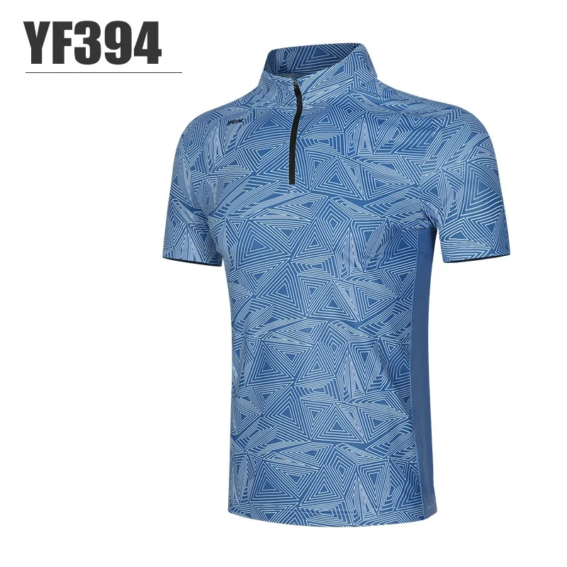 PGM Golf T-shirt Men\'s Shirts Summer Short Sleeve Tops Male Breathable Elastic Uniforms Golf Clothing Size M-XXL YF394