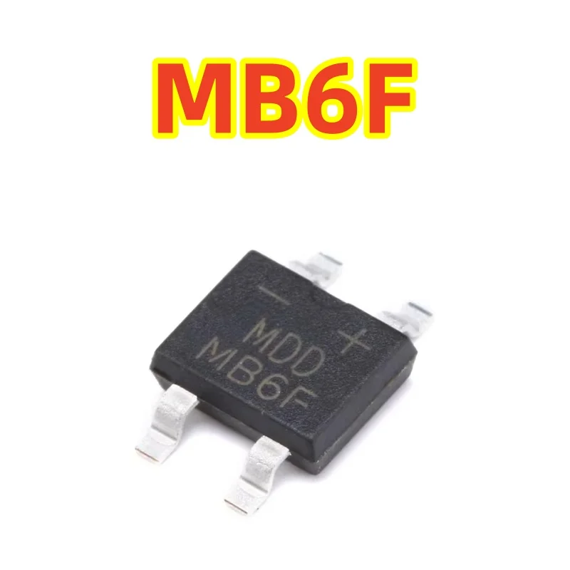 الأصلي حقيقية مصلحة الارصاد الجوية MB6F 1A 600 فولت المعدل جسر المكدس مرحلة واحدة الزجاج المعدل التخفيف 100% شريحة جديدة تمامًا
