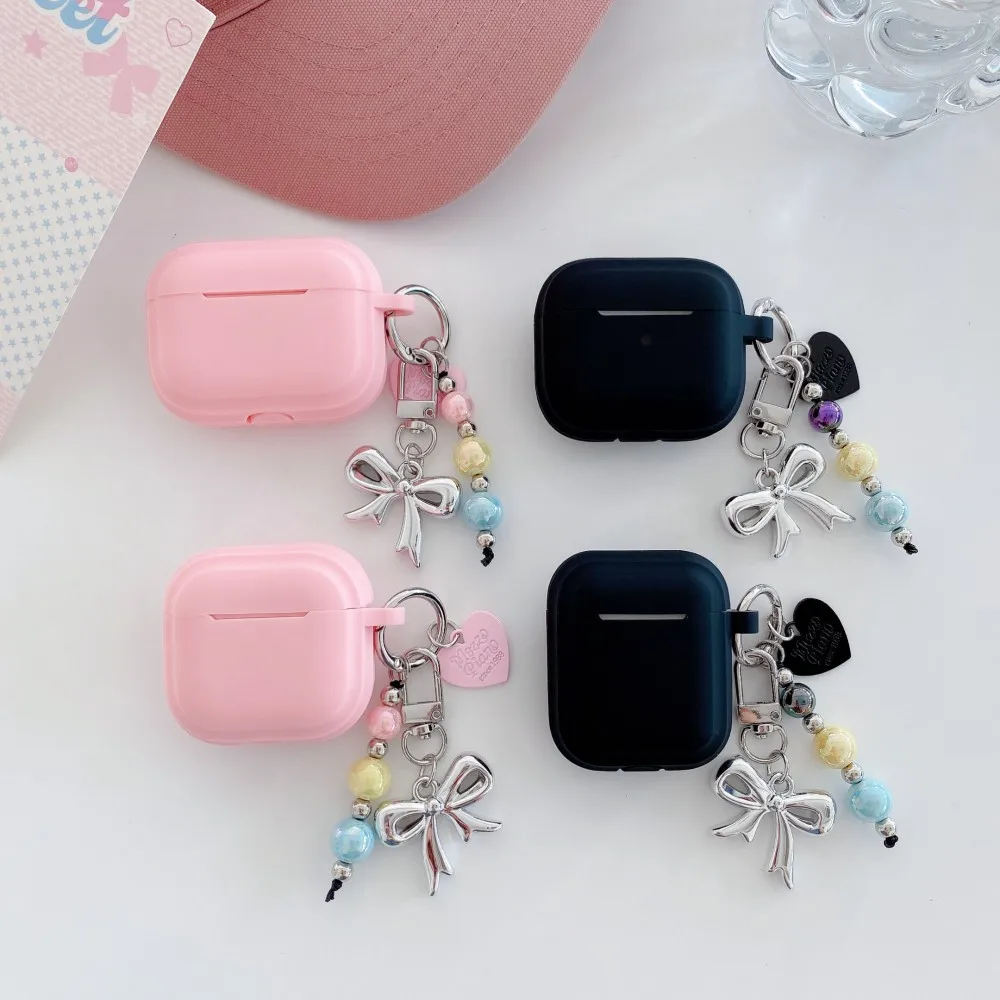 Soft Silicone Headphone Case For AirPods Pro 3 3rd Pro3 2025 USB C Cover For AirPods 4 3 2 1 Pro 2 2nd Pro2 Cases With Keychain