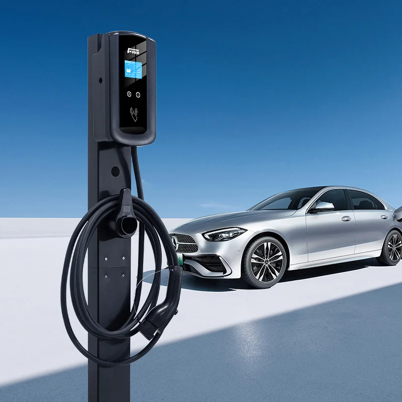 

Популярная настенная зарядная станция переменного тока мощностью 22 кВт для электромобилей, трехфазная.