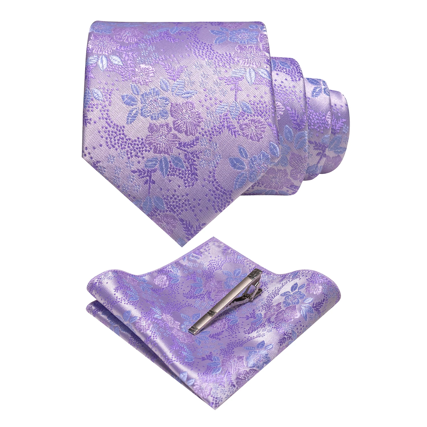 JEMYGINS Floral Seide Männer Krawatte Einstecktuch Krawatte Clip Sets Hochzeit Party Krawatte Männer Zubehör Hohe Qualität Gravata – Detail 37
