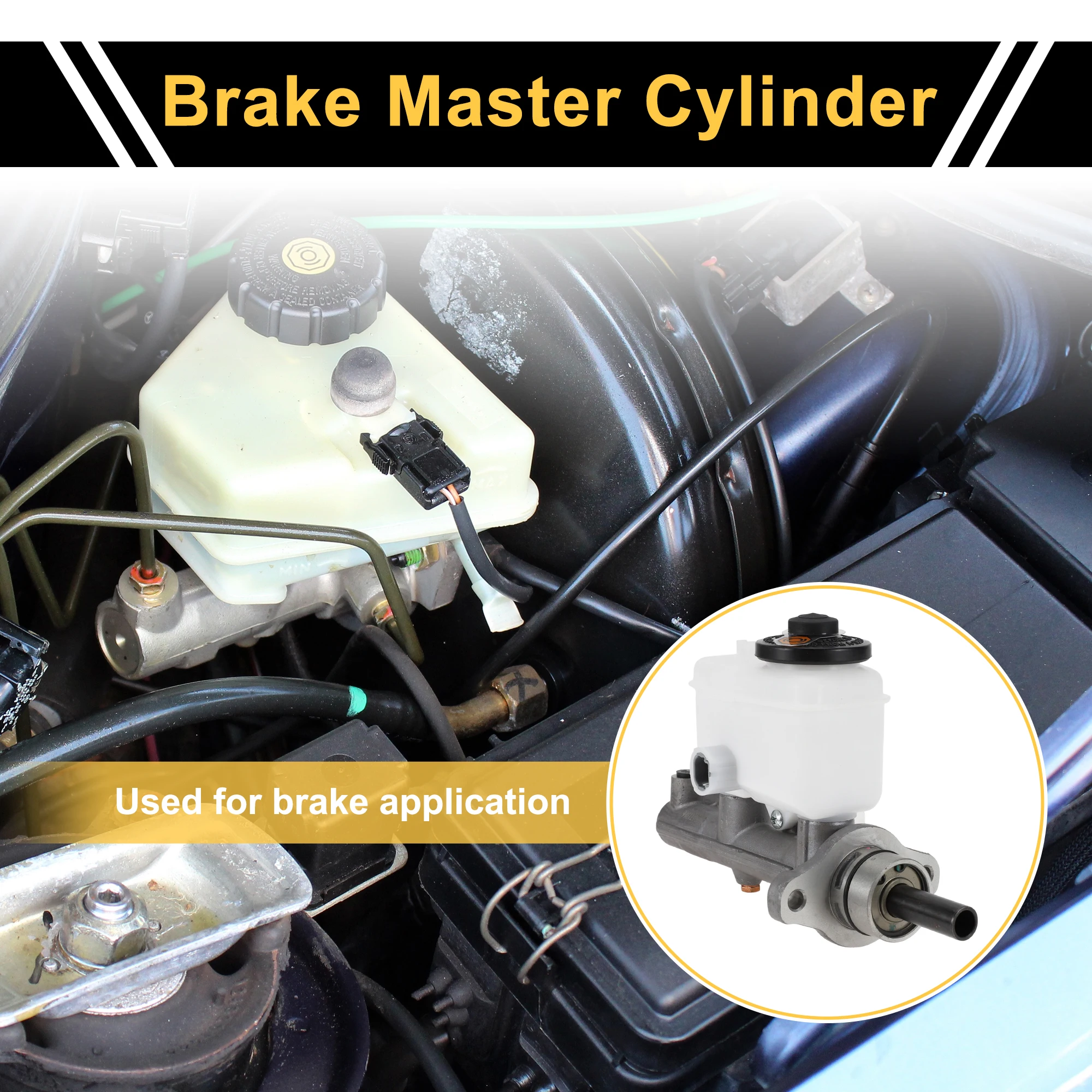 

UXCELL Brake Master Cylinder for Toyota Landcruiser 1998-2007 Hydraulic Master Cylinder Engine Compartment with Reservoir