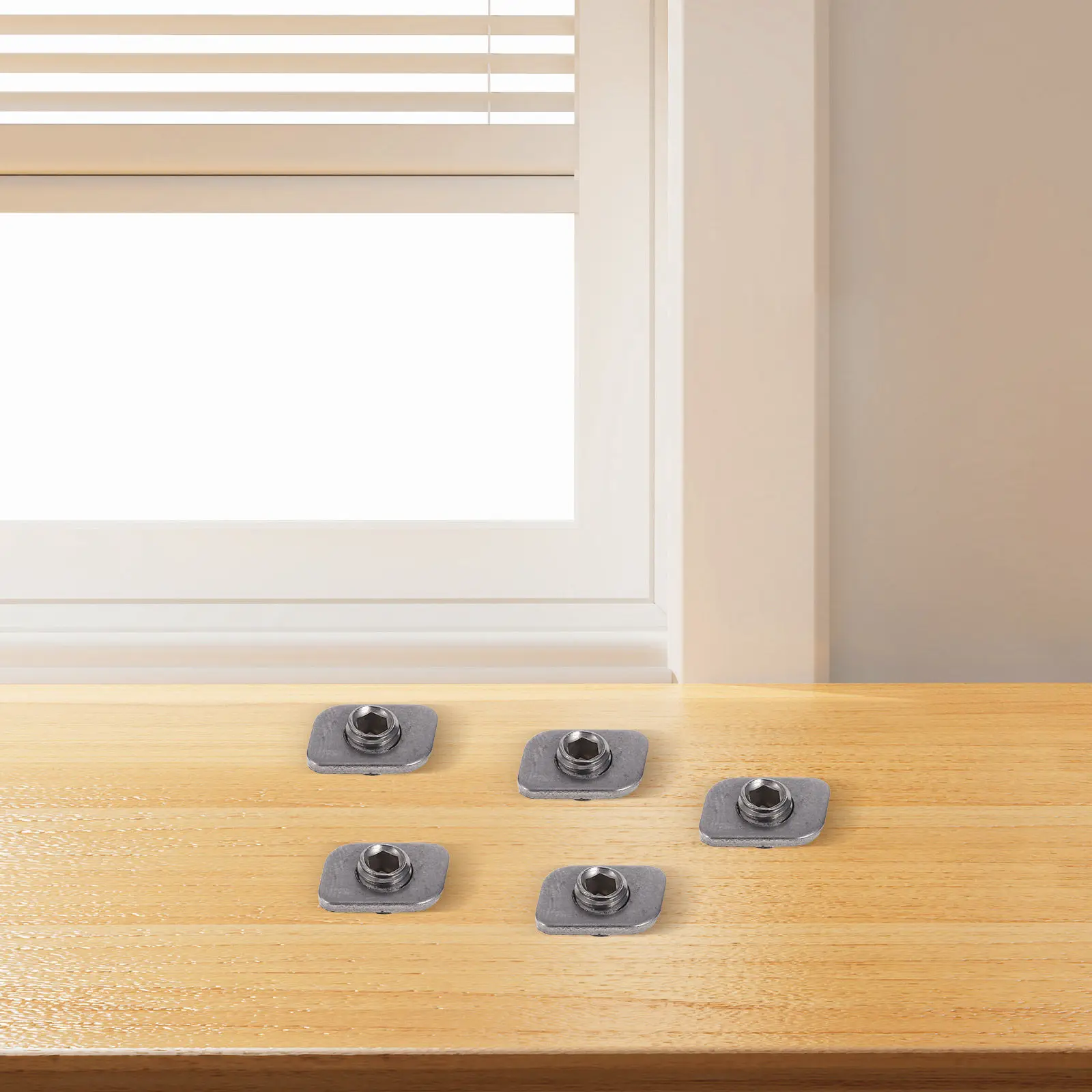

20Pcs Window Lock Stopper Stainless Steel Sliding Window Limiter Security Block Replacement Flat Panel Fixing Peg Home Office