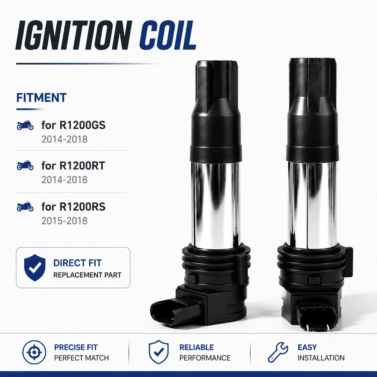 Motorcycle Ignition Coil For BMW R1200 R1200RS 2015-2018 R 1200 GS R1200GS R1200RT 2014-2018 8526677-02 12138526677 Accessories