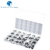 TZT 1uF~1000uF 6.3V-50V 400Pcs 24Value SMD Aluminum Electrolytic Capacitors Assortment Kit+ Box