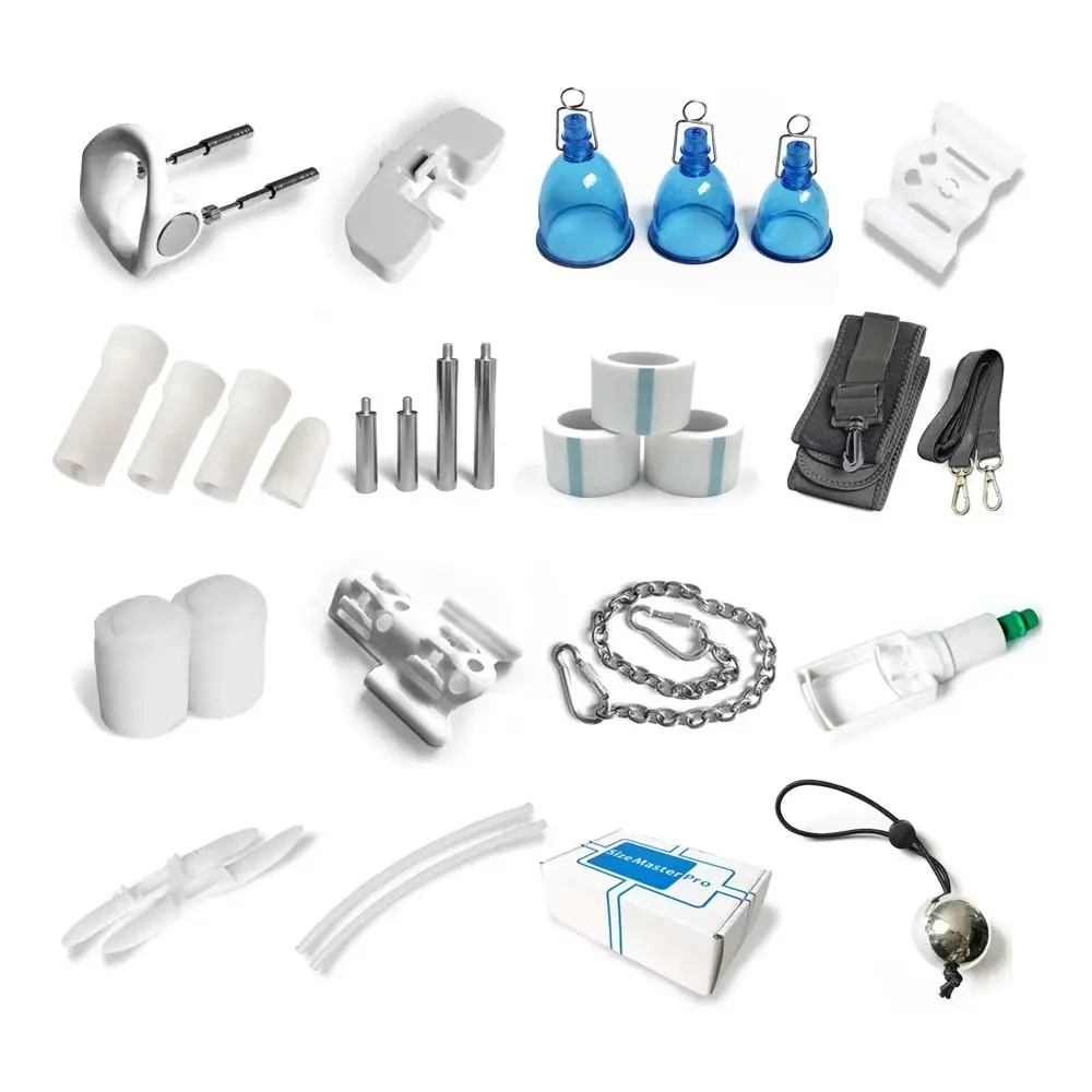 Accessories For Size Master Stretch Penis Extender Enlarger System Sex Toy Men Penile Pump Sleeve Belt for Stretcher Enhancement