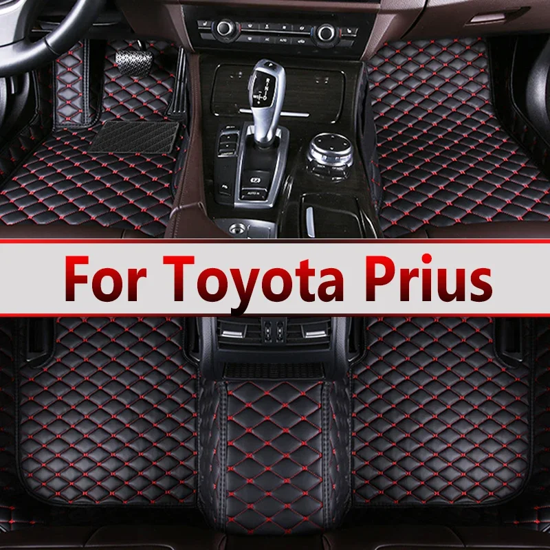 

Автомобильные коврики для Toyota Prius XW30 2010 ~ 2015, автомобильные прочные коврики для домашних животных, кожаный коврик, напольный коврик против грязи, полный комплект, аксессуары 2011