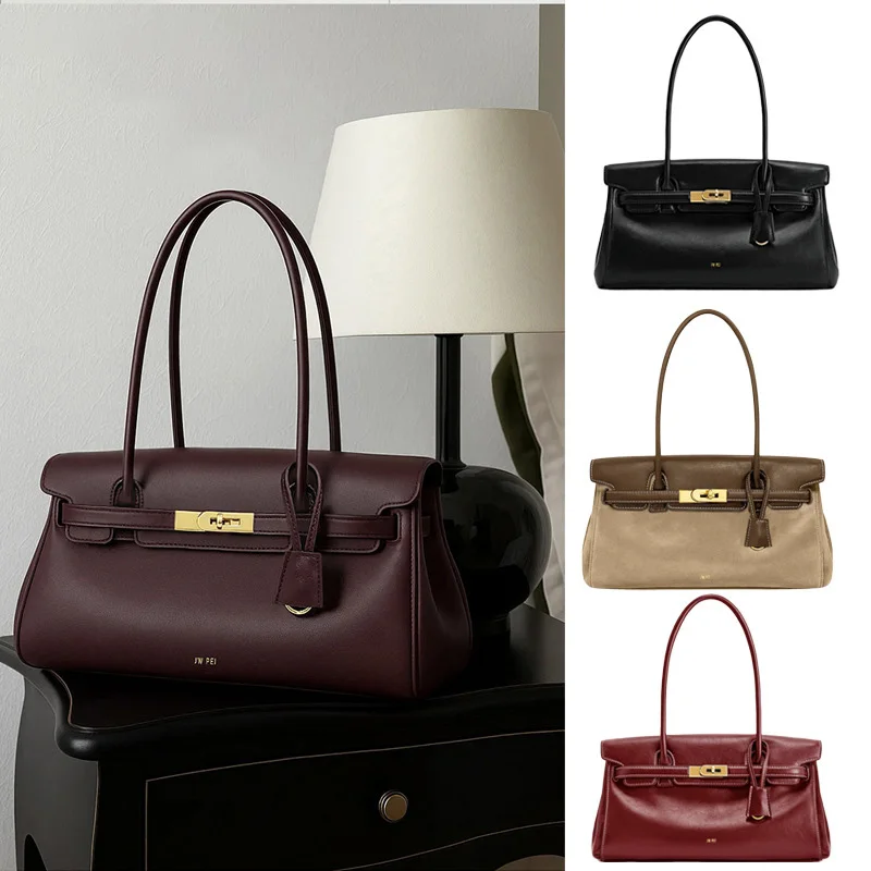 

2025 new women's underarm shoulder bag, niche commuting large capacity shoulder bag, briefcase crossbody bag