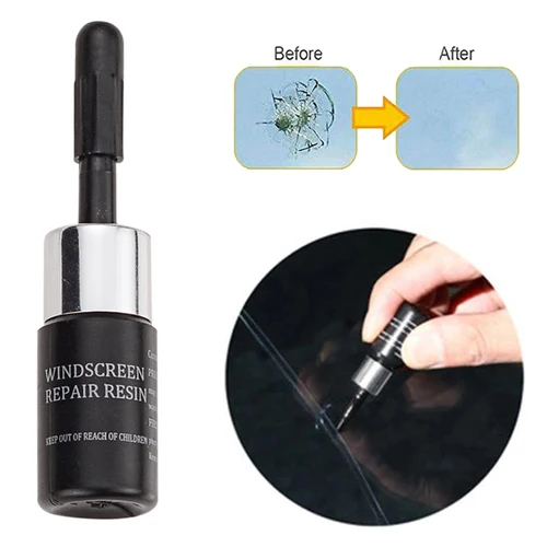 Herramientas de reparación de grietas para parabrisas de coche, líquido de reparación de vidrio para ventana de automóvil, reparación Nano, restauración de grietas para rasguños, 1/2 piezas