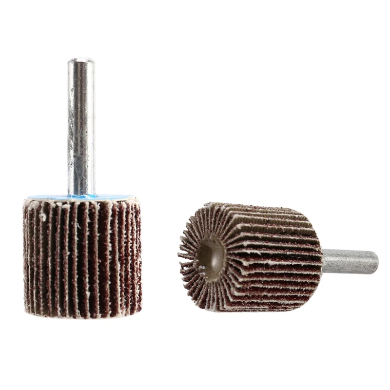 Roue à lamelles de ponçage en oxyde d'aluminium, grain 80, outil de meulage conversif, 20 paquets