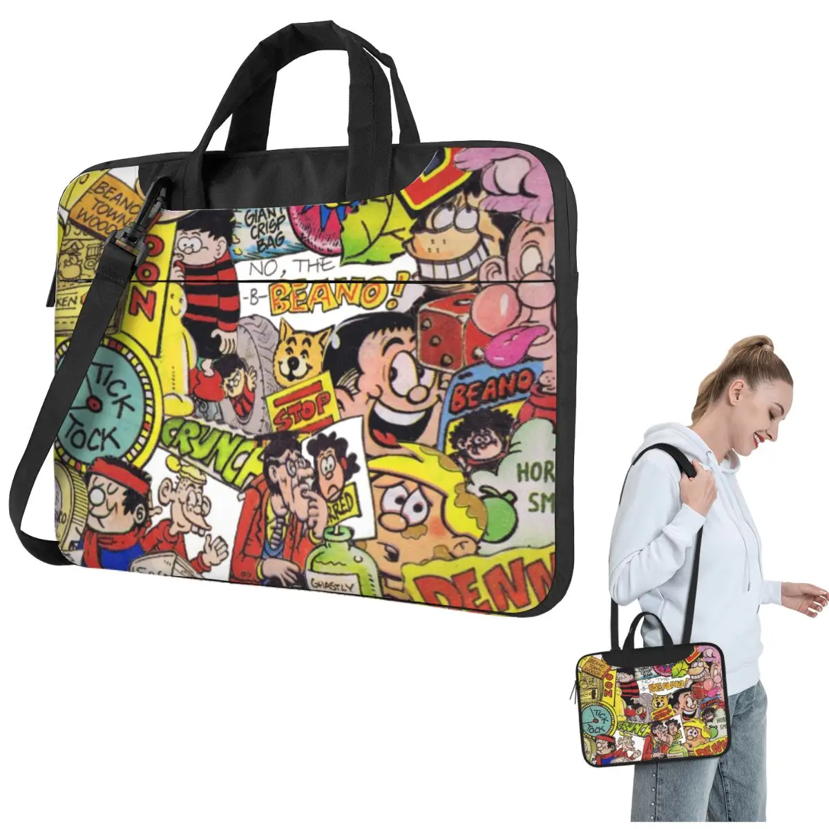 

Beano Crossbody Laptop Bag Case Computer Bag Resistant Protective Notebook Pouch for Macbook Pro Lenovo