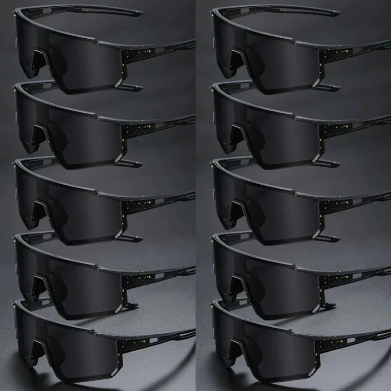 

10PCS New Cycling Sports Sunglasses Mountain Riding Sunglasses Dazzling Glasses