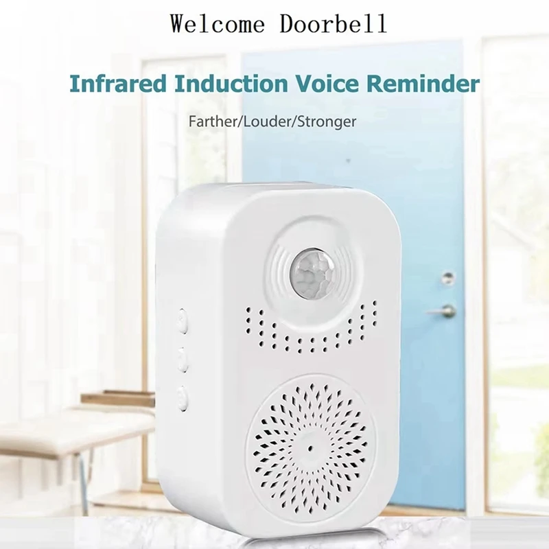 Talking ยินดีต้อนรับ Doorbell Motion Sensor Store Entrance สมาร์ท Doorbell Commercial Access ALARM Home Outdoor Doorbell-AT64