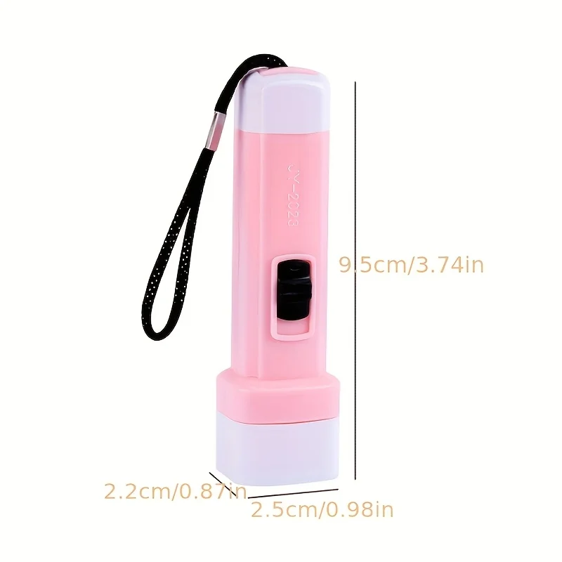 10/24 قطعة سلسلة مفاتيح مصباح يدوي صغير معكرون اللون المحمولة LED مصابيح الإضاءة لعبة هدية لون عشوائي #3