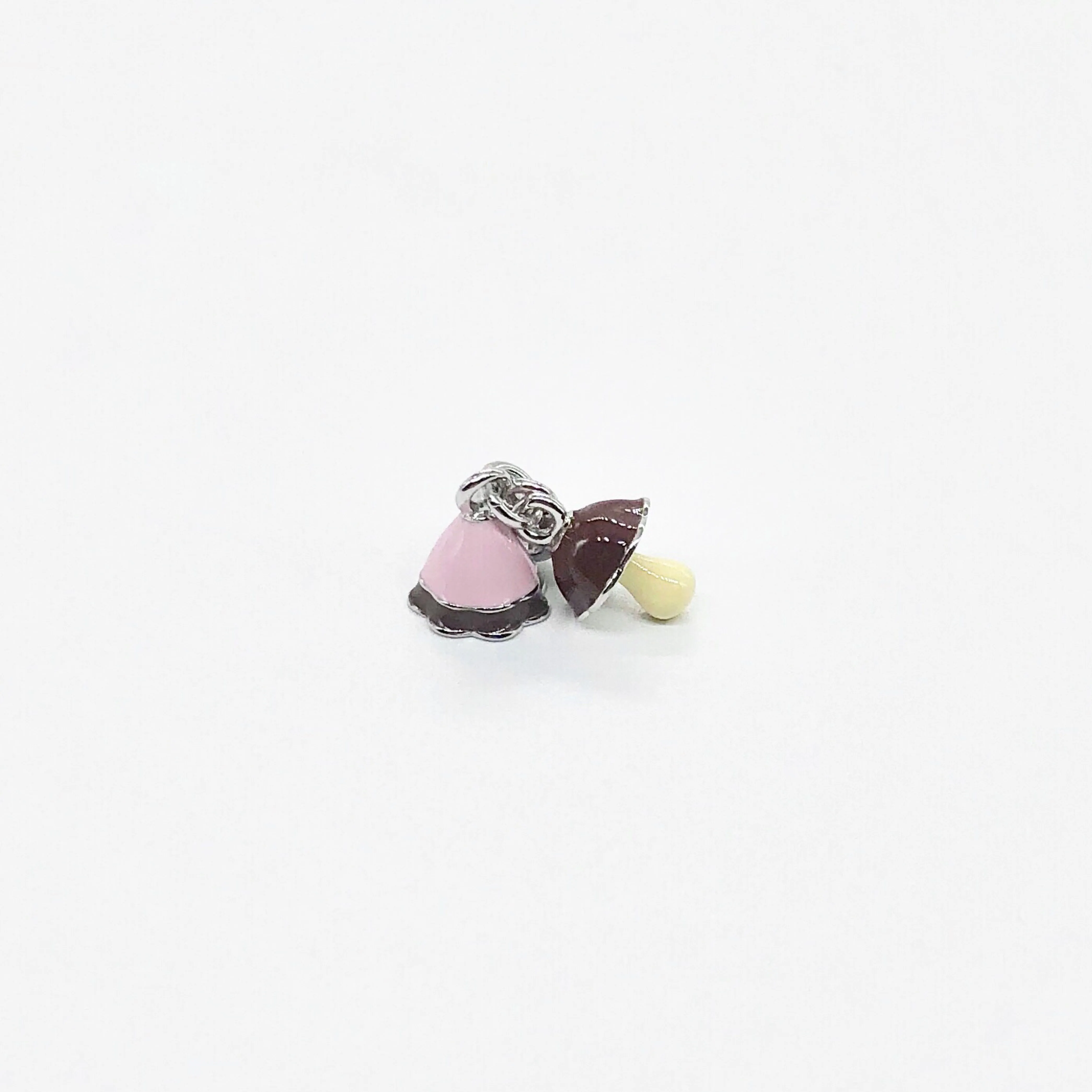 

925 Sterling Silver Mushroom Pendant Charm Beads For Pandora Bracelet Bangle European Jewelry Women Girls Fans Collection Gift