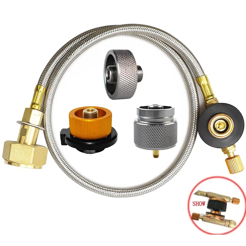 

Camping Gas Stove Gas Refill Adapter Outdoor Cylinder Filling Adapter Gas Tank Furnace Connector Accessories Camping Equipment