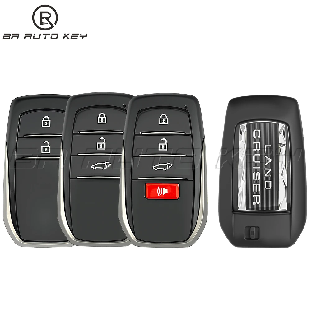 

2/3-/4 кнопки, умный дистанционный автомобильный брелок для Toyota Land Cruiser LC300 2020 2021 2022 2023 2024, умный ключ Land Cruiser