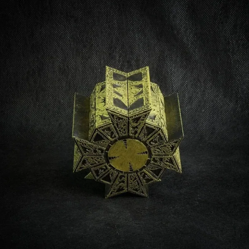 1:1 Hellraiser Puzzle Box Moveable Lament Horror Terror Figures Film Serie Hellraiser Cube Fully Pinhead Prop Figurine Toy view 4