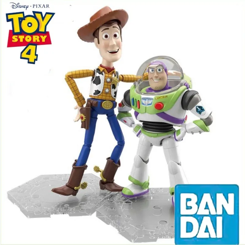 

Original Bandai Cinema-rise Toy Story Buzz Lightyear Woody Action Figure Assembly Kit Figurine Model Toys Doll Gift For Children