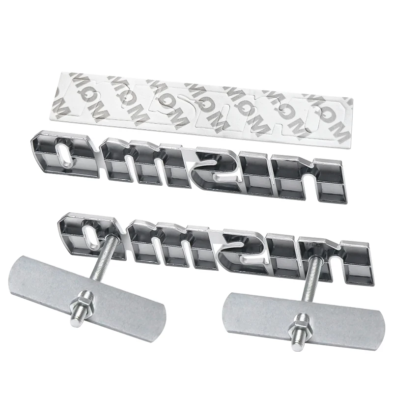 NISMO Fashion Autoaufkleber Frontgrill-Emblem Kühlergrill-Abzeichen Aufkleber für Nissan Nismo Qashqai Teana X-Trail T32 T31 Tiida Juke – Detail 6