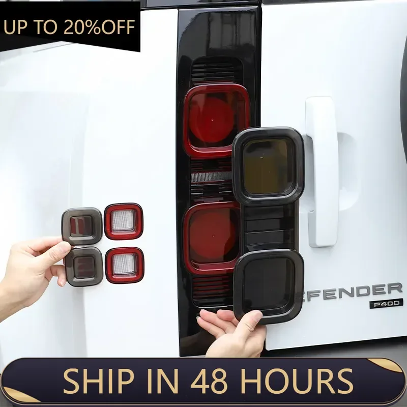 

For Land Rover Defender 110 20-22 Black Car Tail Light Cover Brake Light Wide Indicator Protective Cover Decorative Accessories