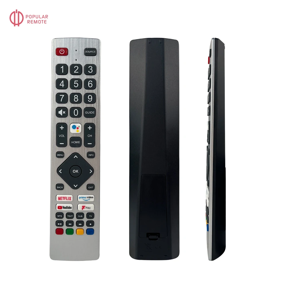 Controle remoto para smart tv, função de voz, para sharp aquos shw/rmc/0134, netflix, prime, youtube, f-play