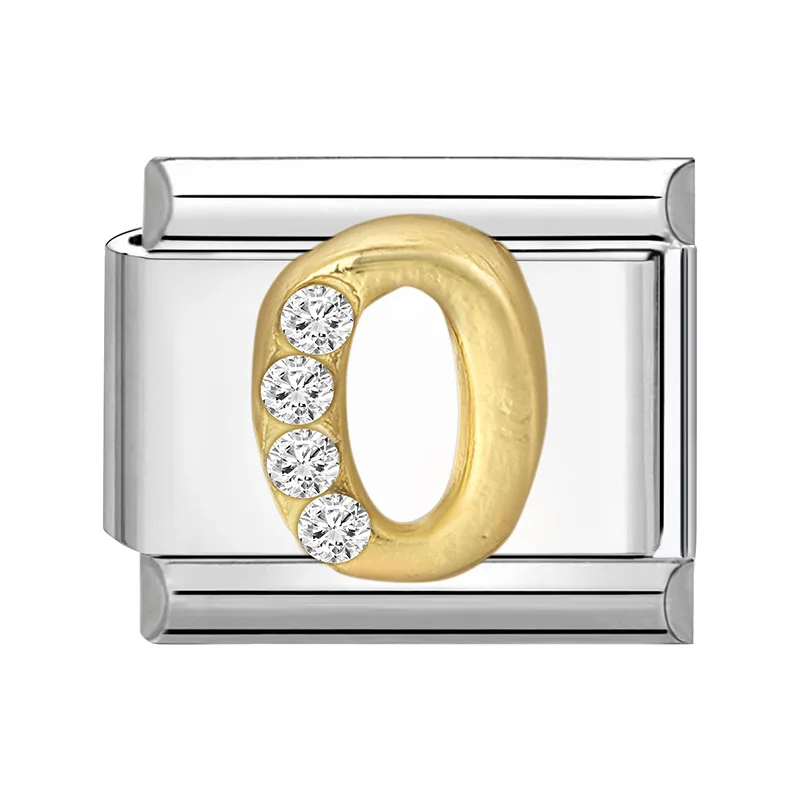 1 Stück 304 Edelstahl Italienische Charm-Anhänger 26 Englische Buchstaben Passend für 9mm DIY Armband Schmuckherstellung 10mm x 9mm Personalisiert – Detail 9