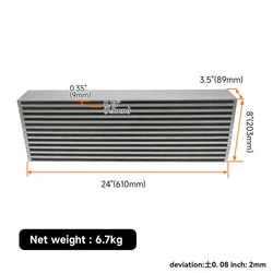 Universal Race High Performance Bar and Plate Air Intercooler Core  24