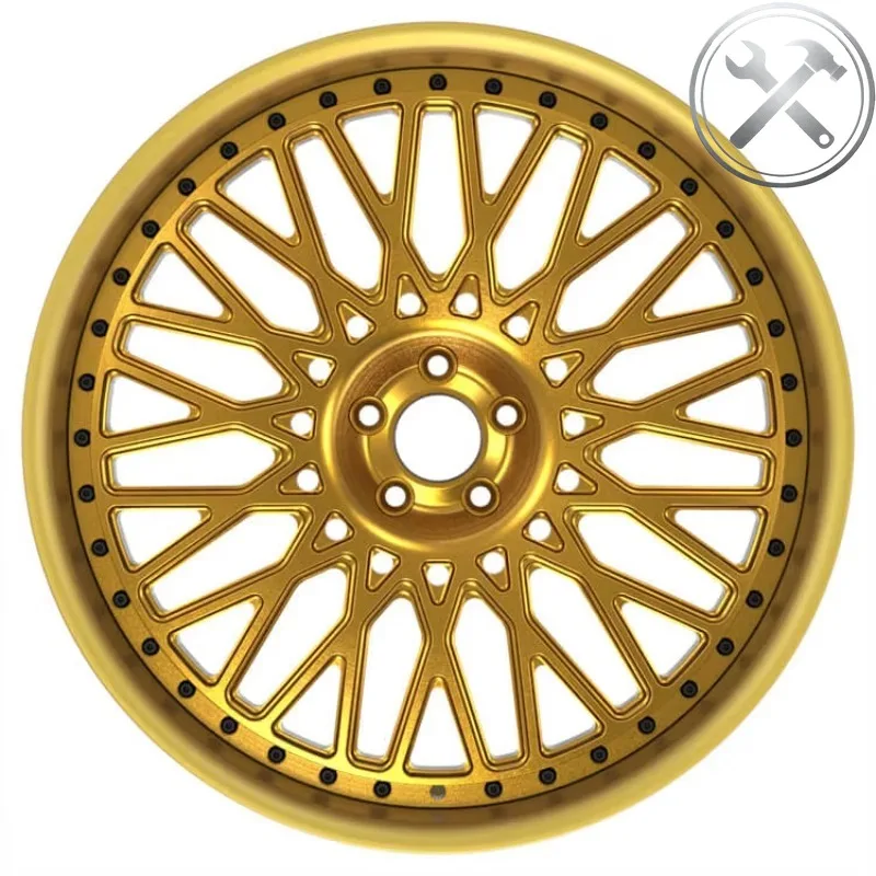 

22 Inch Gold Polished Aluminum Forged Alloy Wheel Rim Factory Direct Passenger Car Modified Wheels